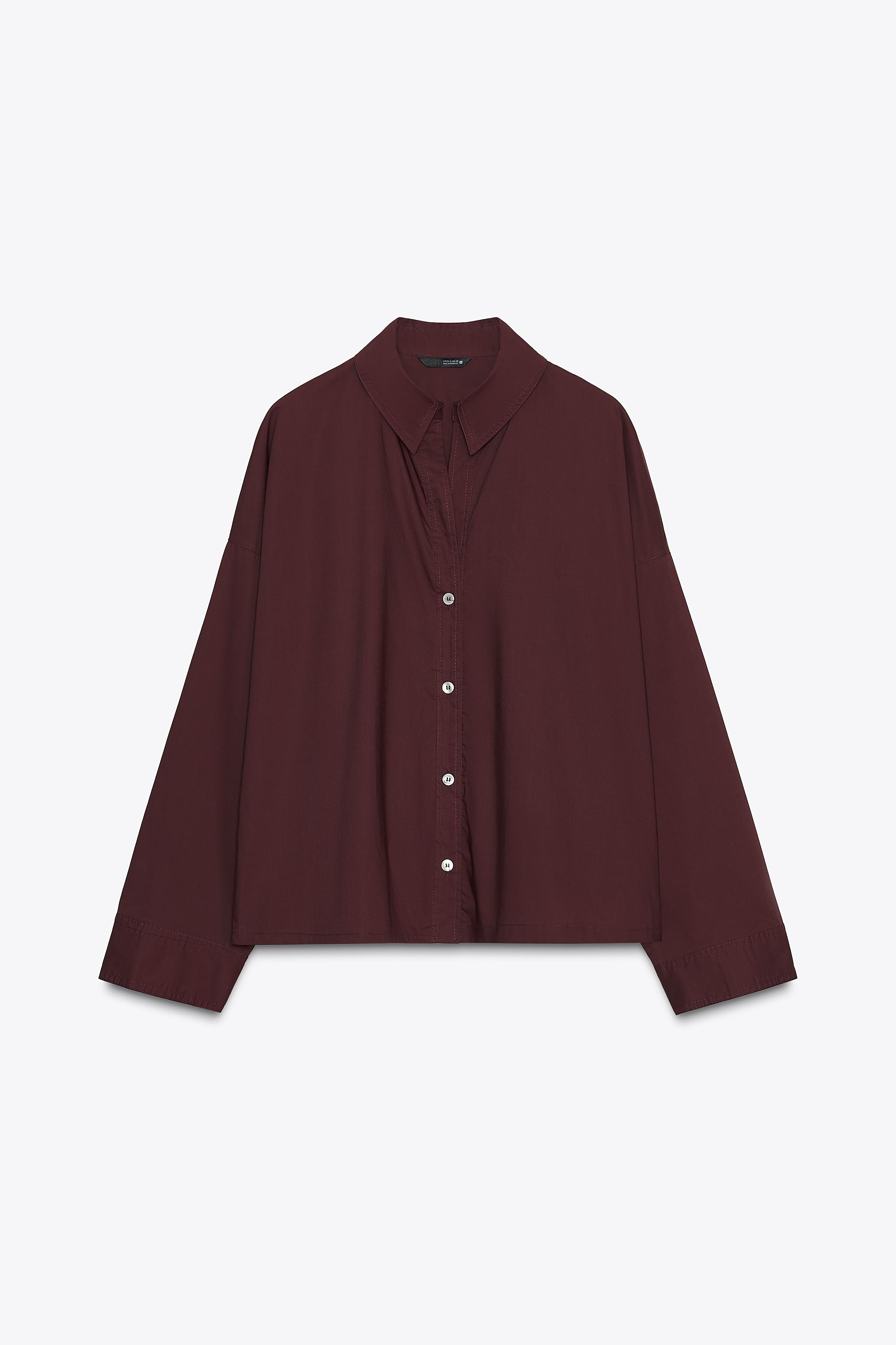 POPLIN BUTTON SHIRT | Zara US