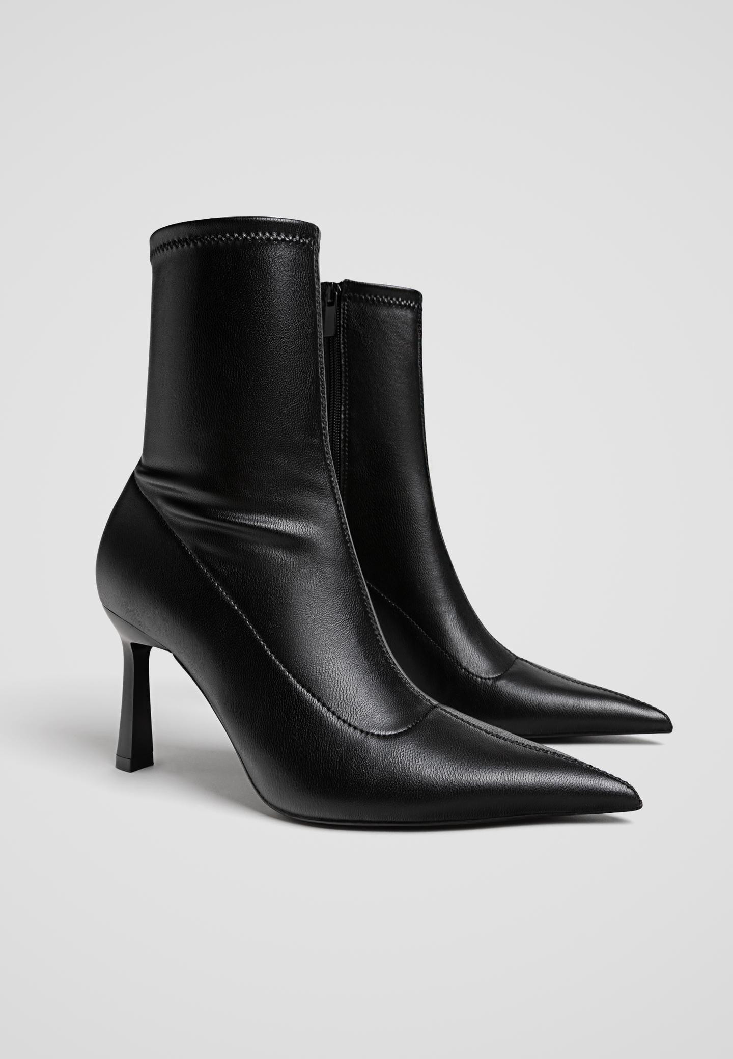 Stiletto heel stretch ankle boots | Stradivarius (UK)