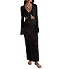 Saodimallsu Womens Crochet Swim Cover Up 2 Piece V Neck Long Sleeve Wrap Tie Crop Tops Beach Boho... | Amazon (US)