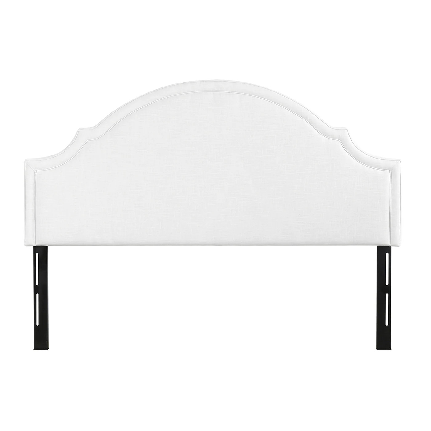 Jennifer Taylor Home Catherine Antique White Polyester King Polyester Upholstered Headboard | 5000-690-4 | Lowe's