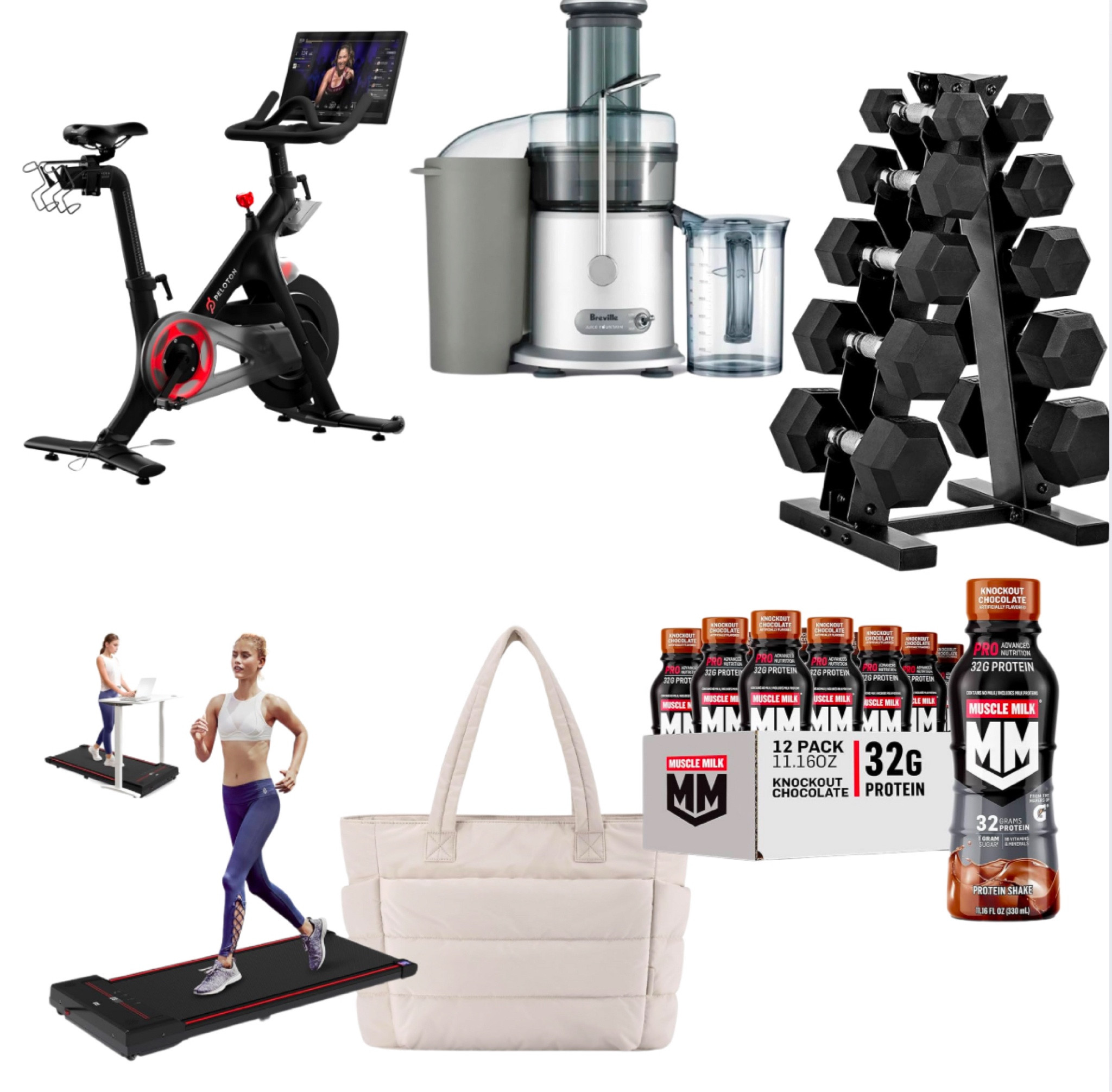 New year, new habits! 

Weights, at home gym, spin bike, peloton, juicing, protein, protein shake, walking pad, gym bag

#LTKGiftGuide #LTKActive #LTKFitness