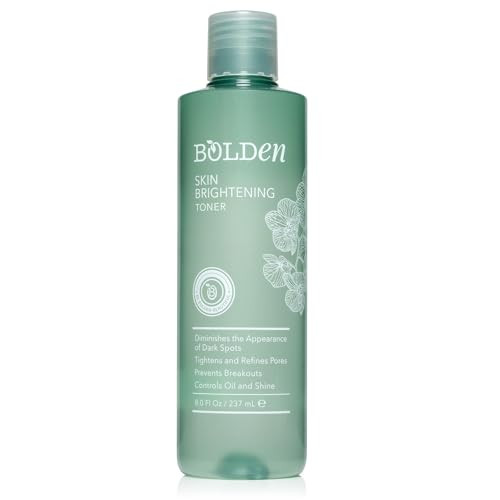 Bolden Skin Brightening Toner for Face - Exfoliating Toner for Oily Skin with AHA Glycolic Acid, Niacinamide & Hyaluronic Acid | Helps Reduce Breakouts, Fade Dark Spots & Refine Pores | 8.0 Fl Oz | Amazon (US)