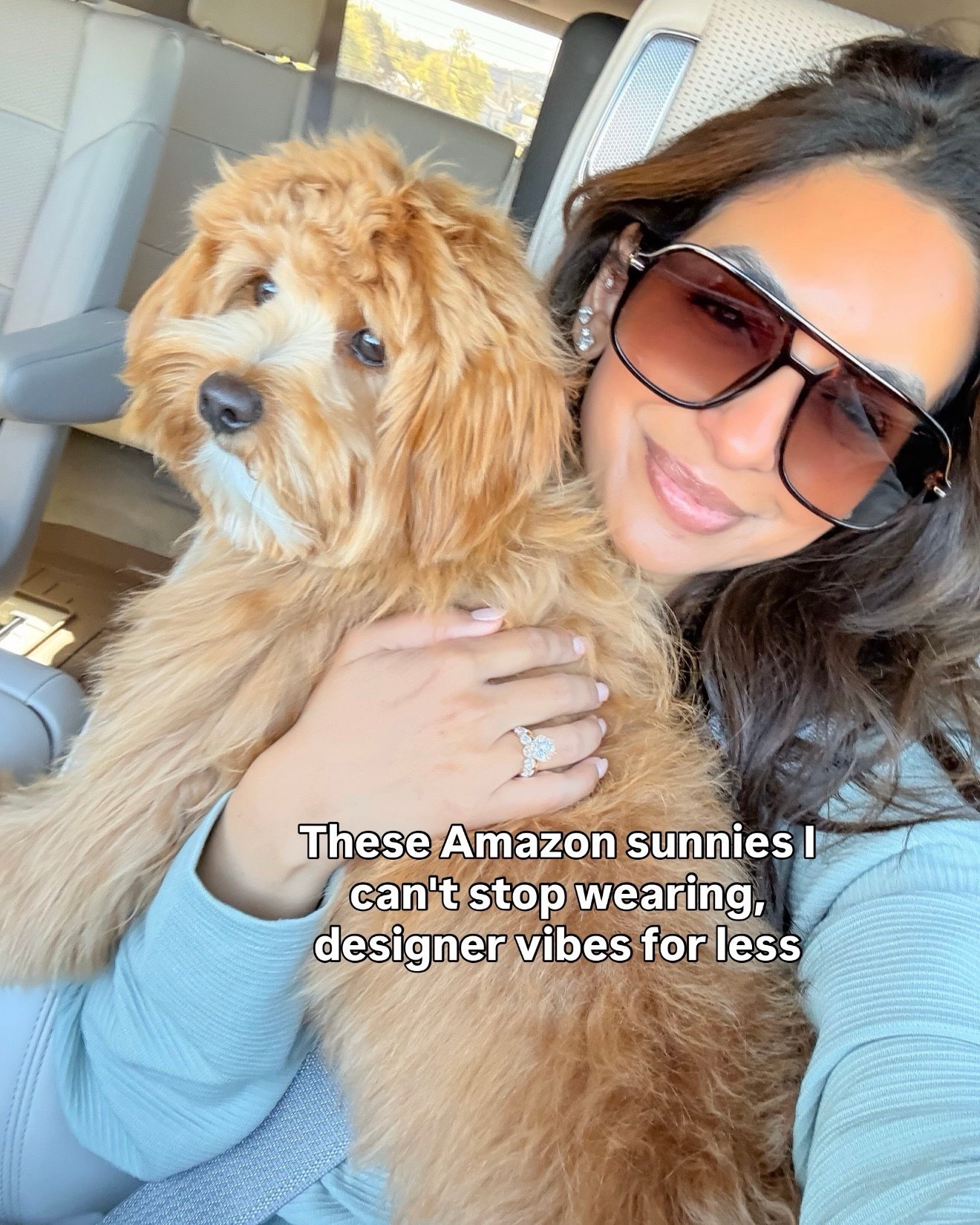 I can’t stop wearing these Amazon sunnies! They look so luxe but are only $13.

#LTKSeasonal #LTKootd