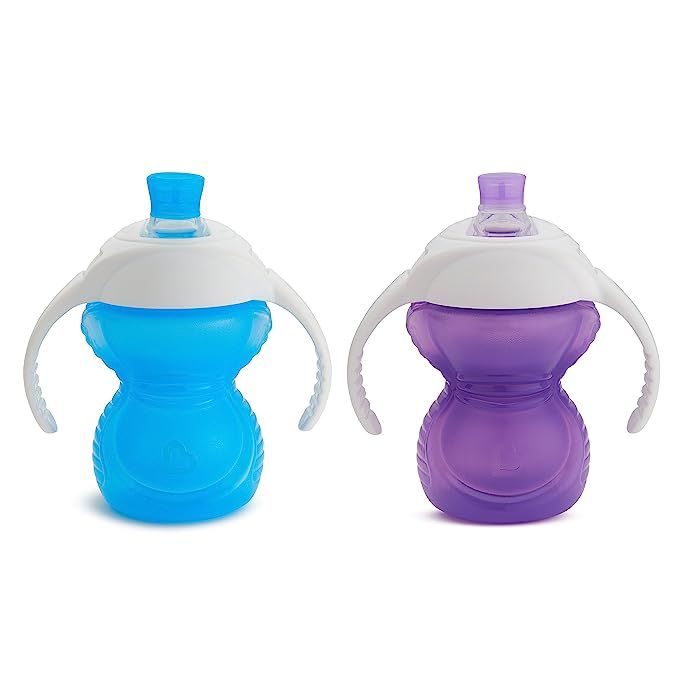Munchkin Click Lock Bite Proof Trainer Cup, Blue/Purple, 7 Ounce, 2 Count | Amazon (US)