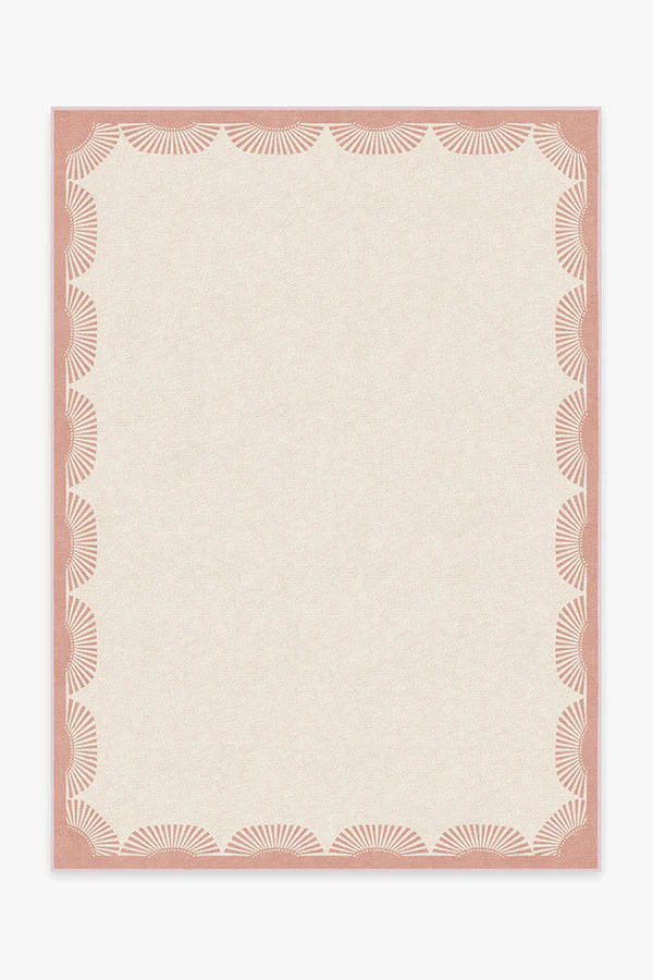 Gray Malin Fringe Pink & Ivory Tufted Rug | Ruggable | Ruggable