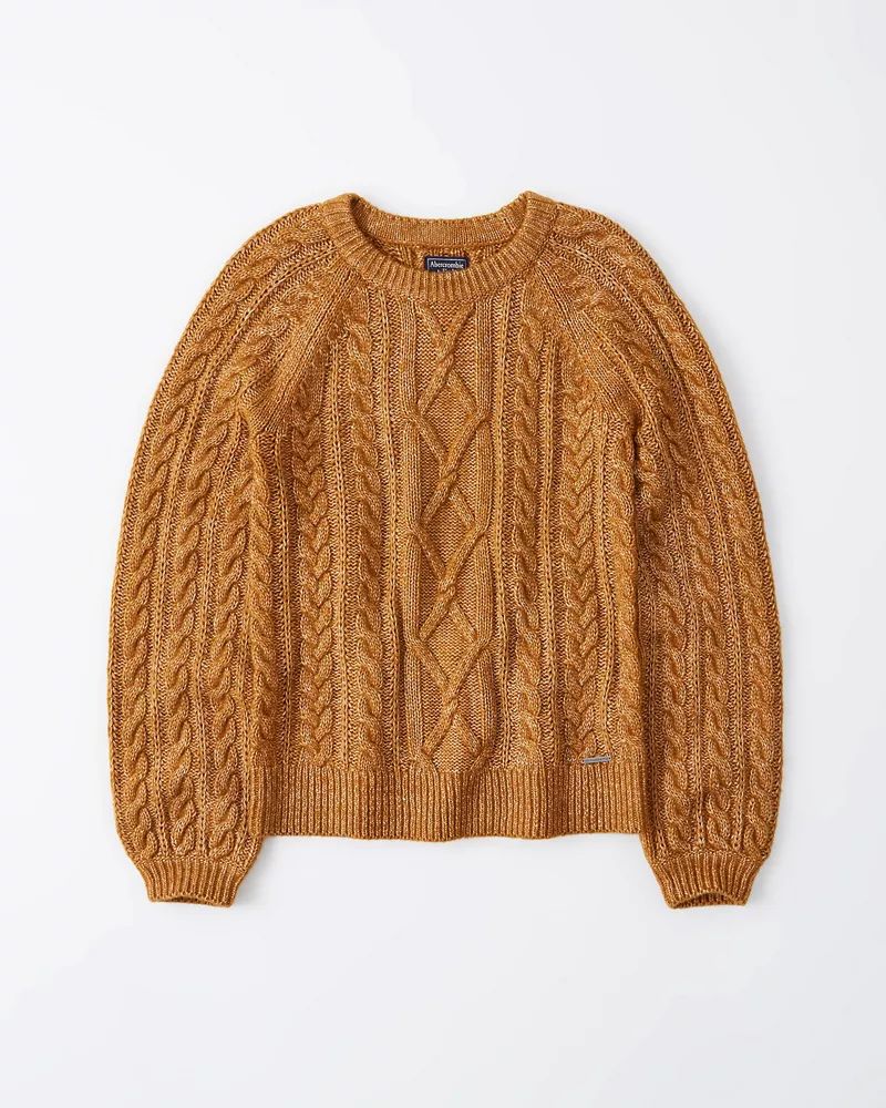 Cable Crew Sweater | Abercrombie & Fitch US & UK