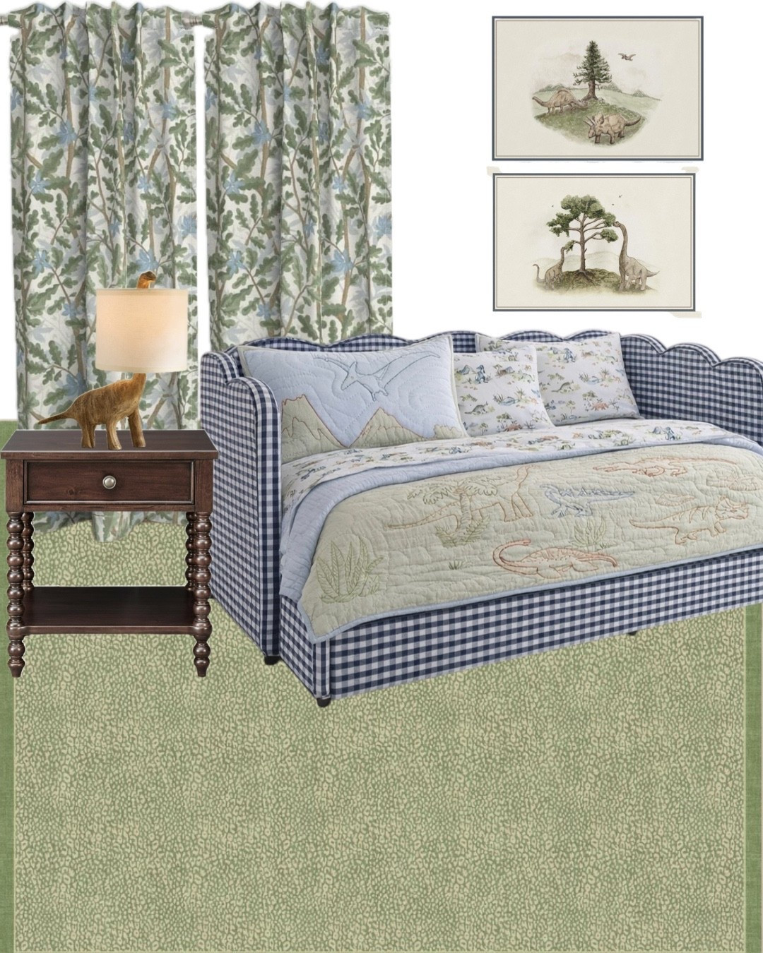 Grandmillennial dinosaur themed boys room

#LTKHome #LTKKids #LTKBaby