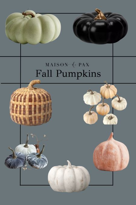 Fall is here so these faux pumpkins will be a welcome addition to your fall decor! Pottery Barn, Target, Etsy 

#LTKSeasonal #LTKhome