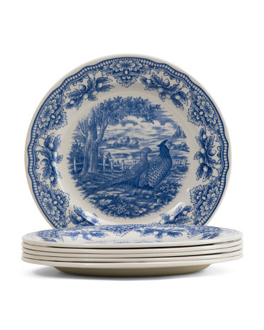 6pk Harvest Pheasant Dinner Plates | TJ Maxx