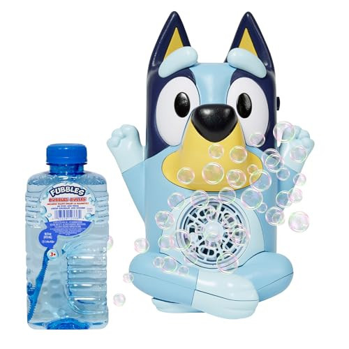 BLUEY NO Spill Musical Bubble Machine | Bubble Toy for Baby, Toddlers and Kids | Amazon Toys Exclusive with 16 oz of Extra Bubble Solution (Bubble Solution Bottle Colors Will Vary) | Amazon (US)