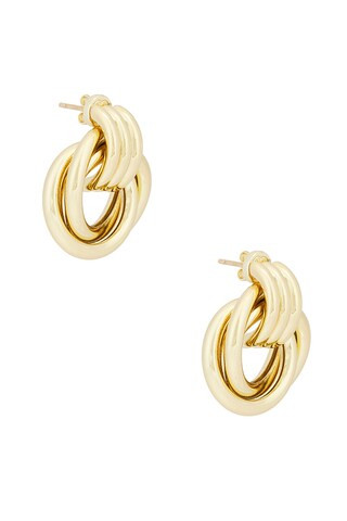 ANINE BING Triple Knot Earrings in Gold from Revolve.com | Revolve Clothing (Global)