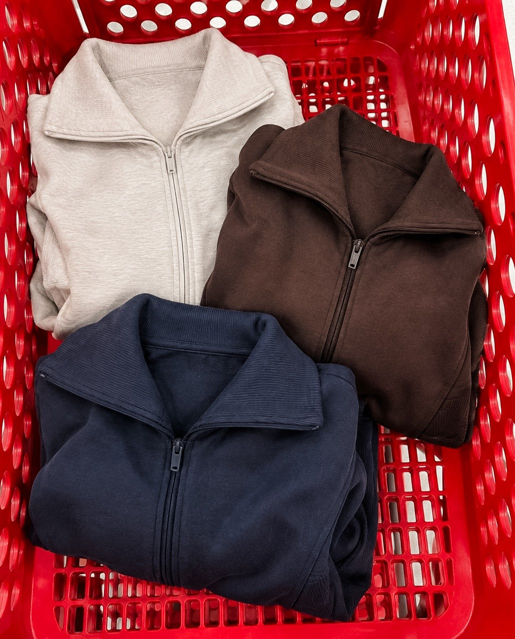 We love these zip up sweatshirts for fall!