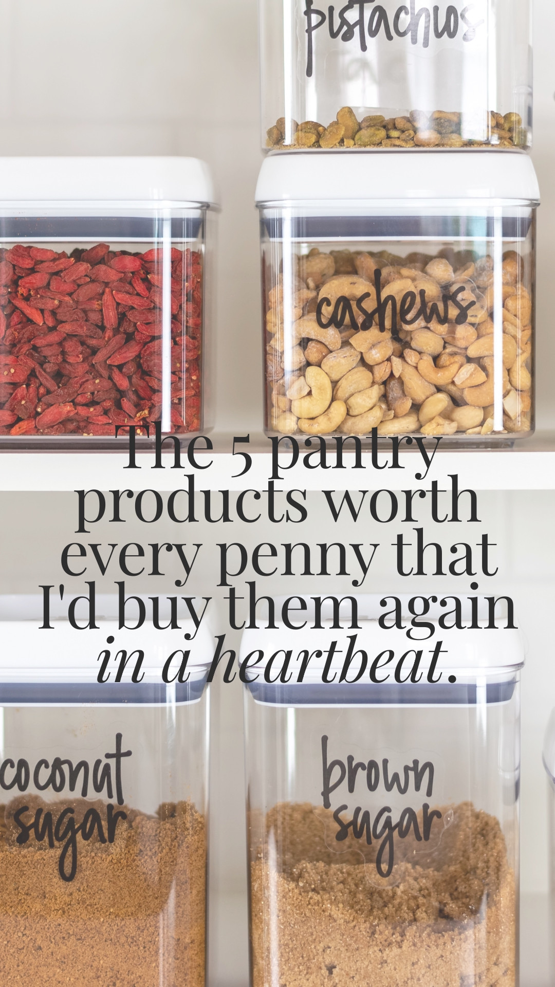 The 5 pantry products worth every penny, I'd buy them again in a heartbeat!

Shop all five here. 

 #LTKfoodie #LTKHome
