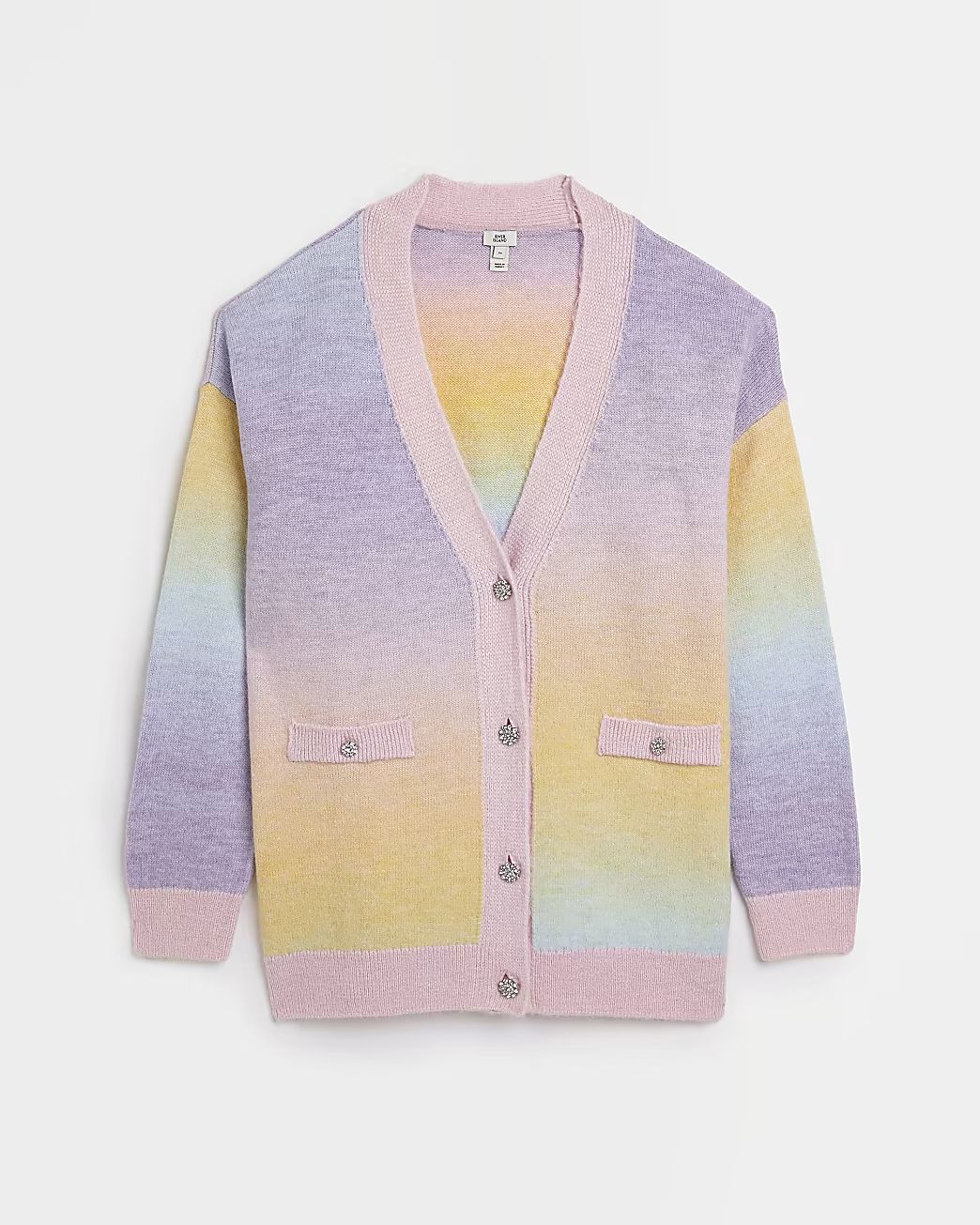 Pink ombre cardigan | River Island (UK & IE)