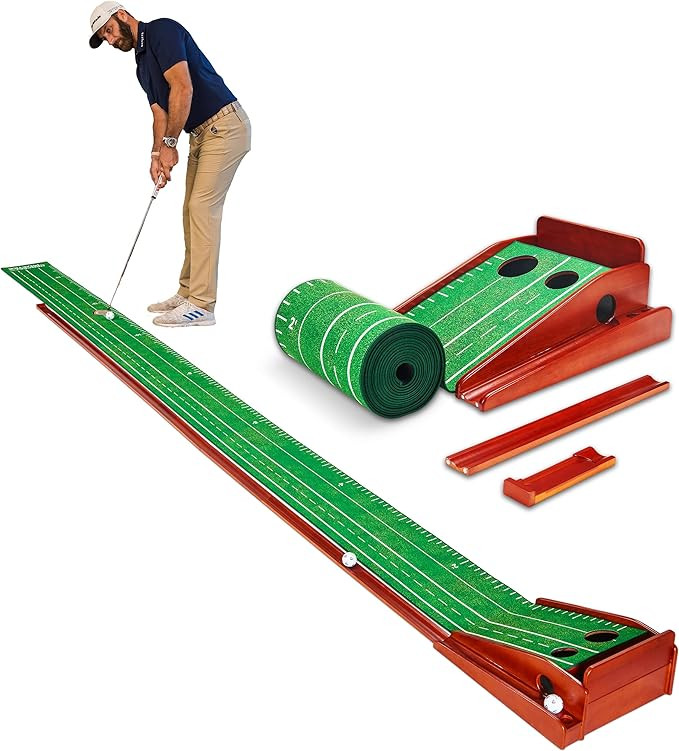Perfect Practice Golf Putting Mat - Portable Putting Green, Indoor & Outdoor Practice, with Ball ... | Amazon (US)