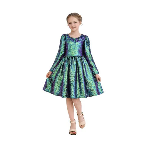 Mimi Tutu Iridescent Sequin Dress in Green at Nordstrom, Size 5 | Nordstrom