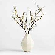 Artificial White Cherry Blossom Flower Branch + Reviews | Crate & Barrel | Crate & Barrel