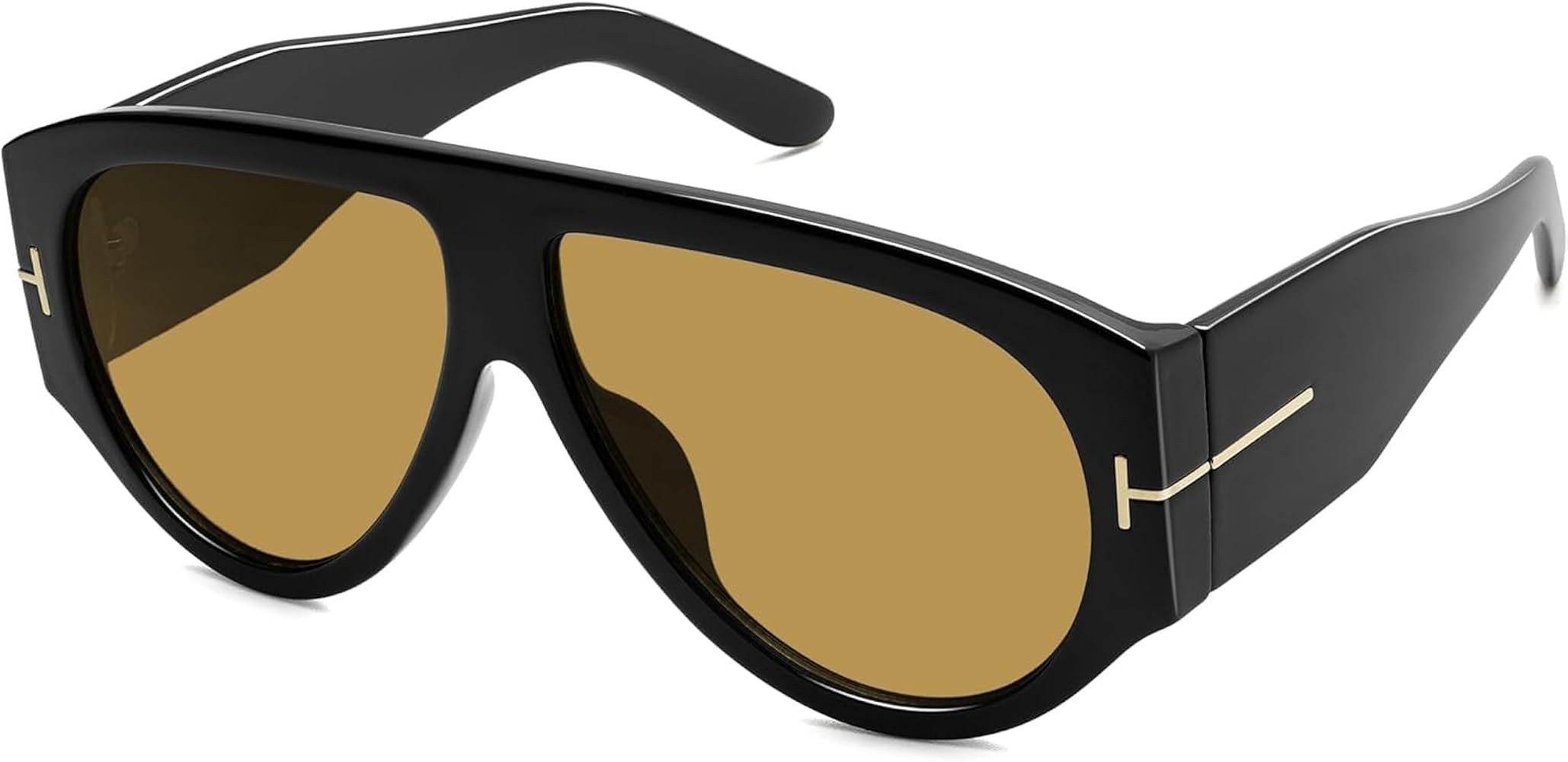 Yeooa Women's & Men's Cute Funky Cool Oversized Retro Sunglasses - Big Retro 70's & 80's Flat Top... | Amazon (UK)