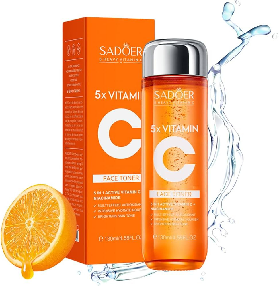 Sadoer Korean Toner, Sadoer 5x Vitamin C Toner, Sadoer Collagen Face Toner, Korean Vitamin C Face... | Amazon (US)