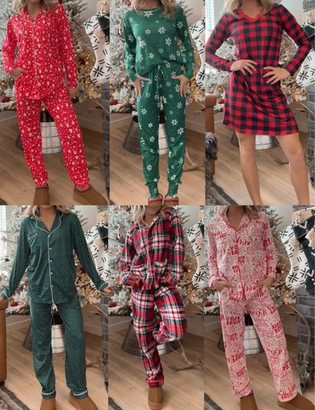 christmas jammie’s ✨🎄🎅🏽 #holidayfashion #christmasjammies #amazonfashion amazon holiday fashion christmas jammie’s must have december pjs affordable womens clothing 

#LTKHoliday #LTKGiftGuide #LTKstyletip