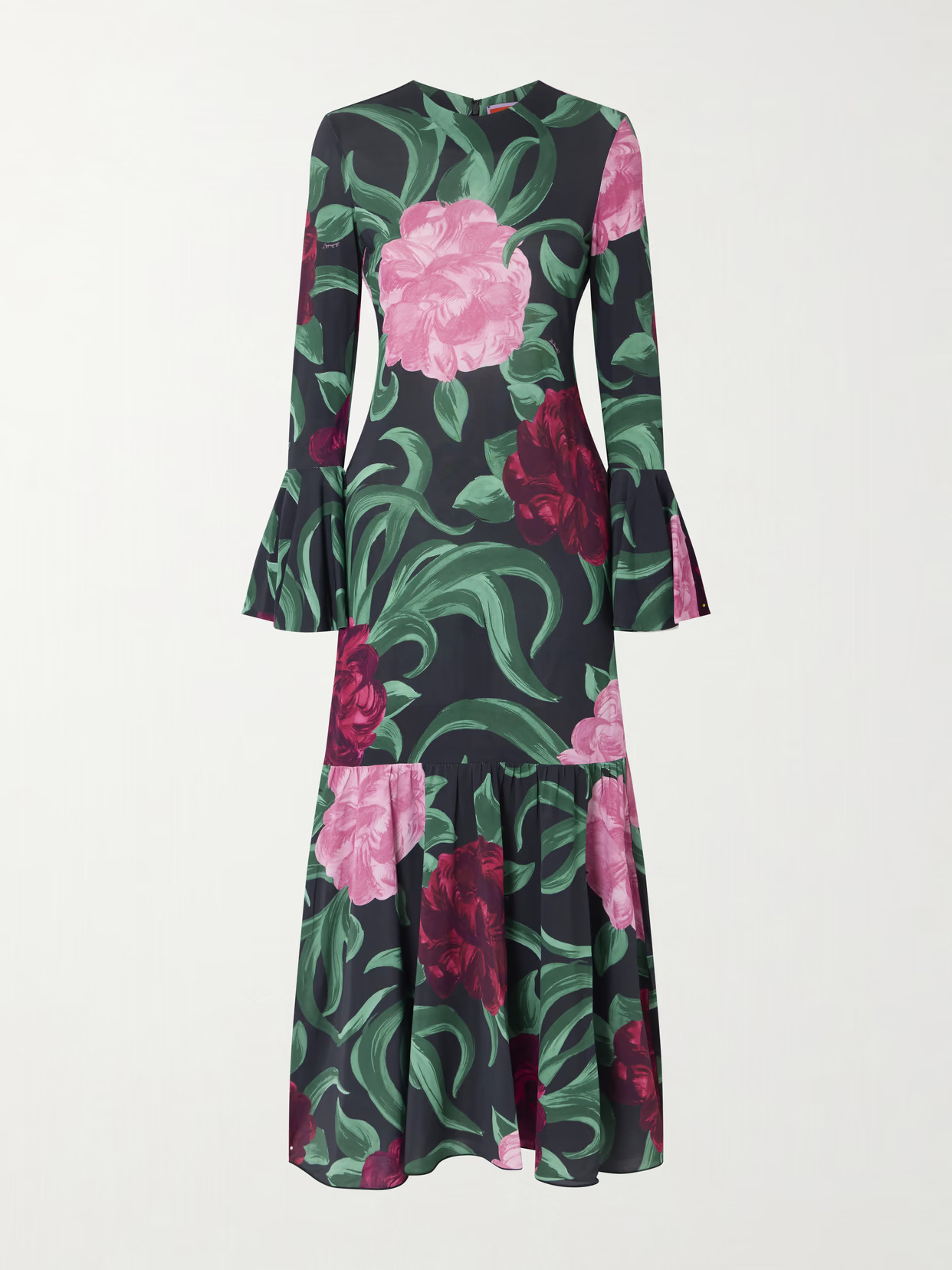 La DoubleJ - Alba Floral-print Stretch-jersey Maxi Dress - Green | NET-A-PORTER (US)
