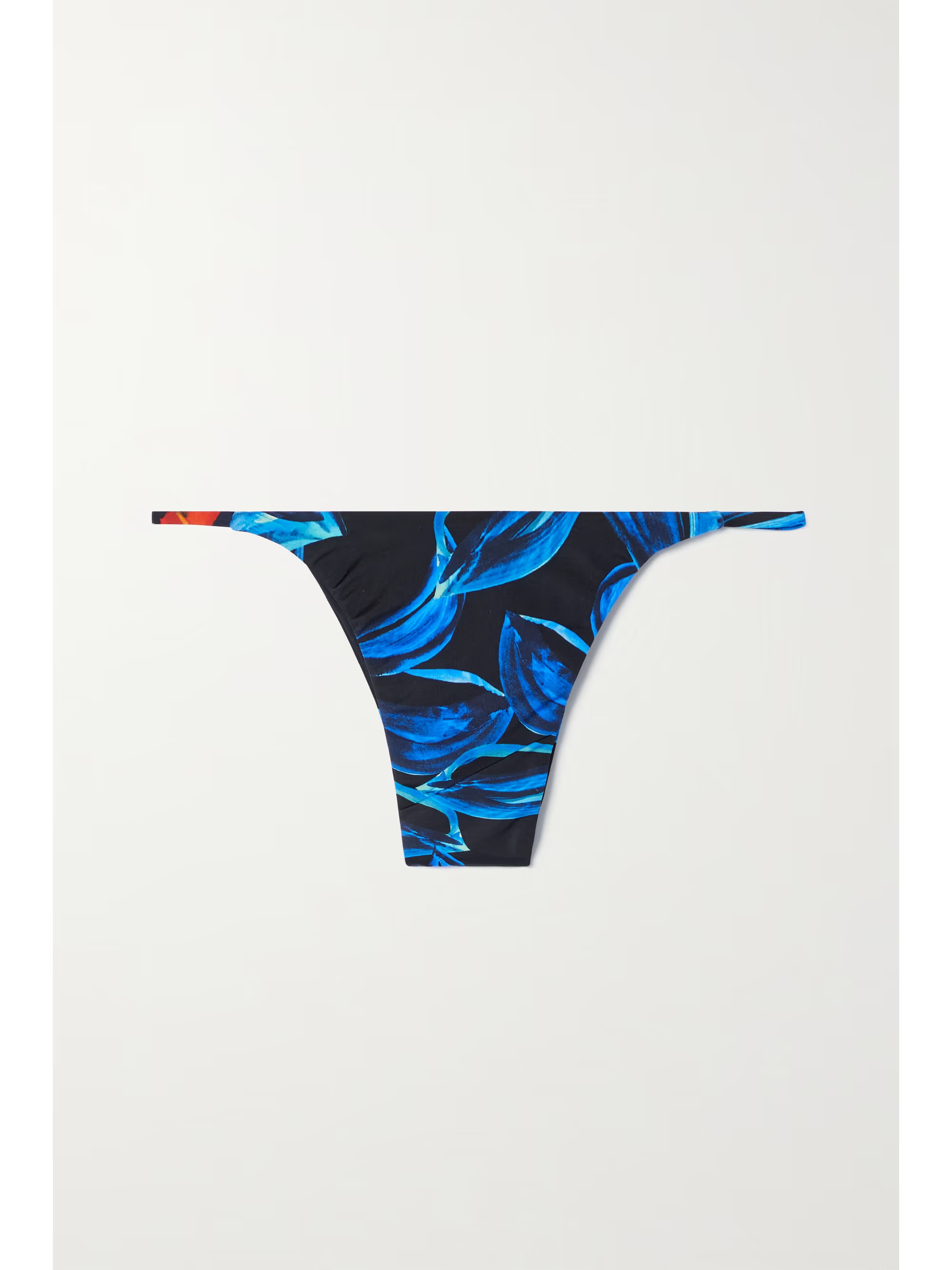 Blue Printed recycled bikini briefs | LOUISA BALLOU | NET-A-PORTER | NET-A-PORTER (US)
