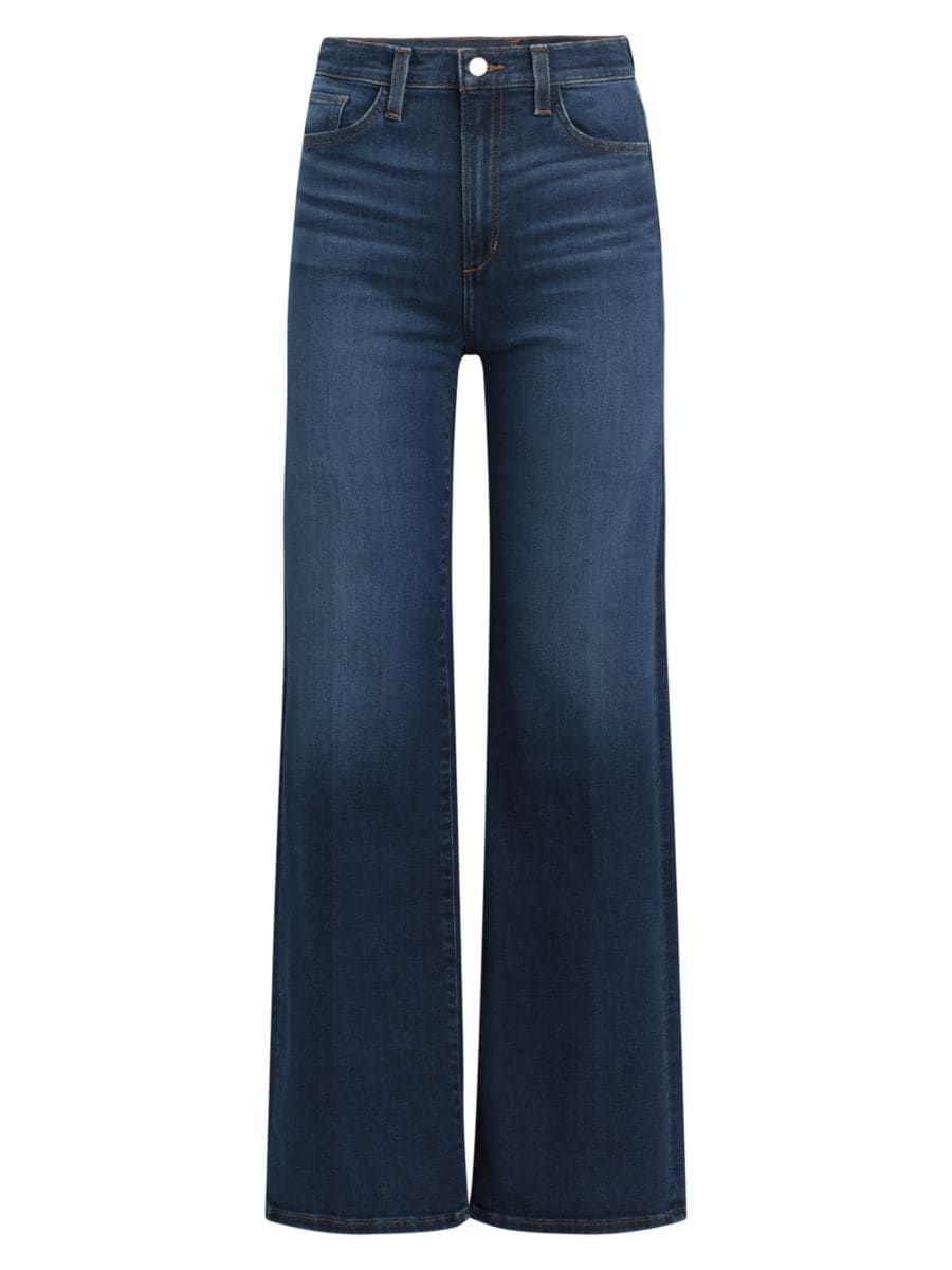 Shop Joe's Jeans The Mia High-Rise Stretch Wide-Leg Jeans | Saks Fifth Avenue | Saks Fifth Avenue