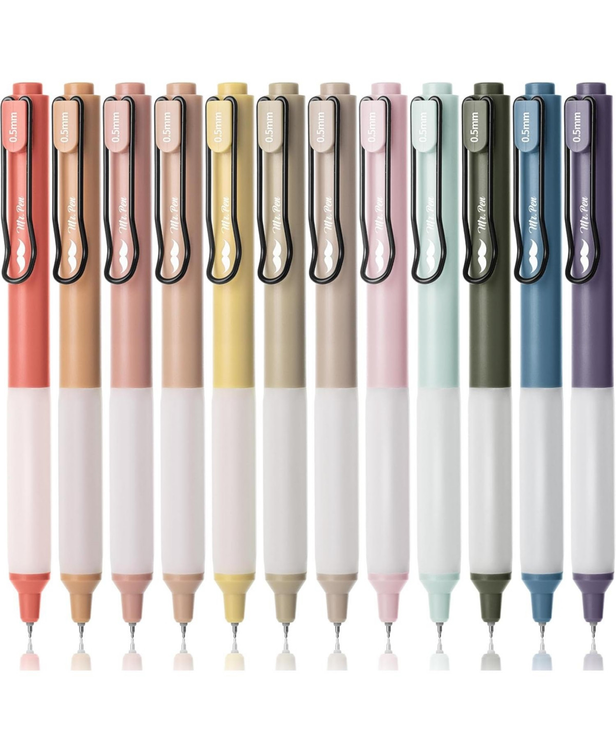 Mr. Pen Retractable Gel Pens, 12 Pack, Black Ink Gel Pens, Vintage | Macy's