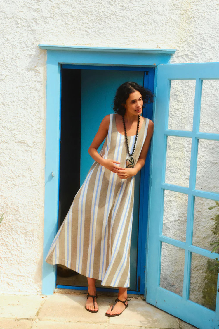 Riviera Stripe Hawes Dress | Tuckernuck (US)