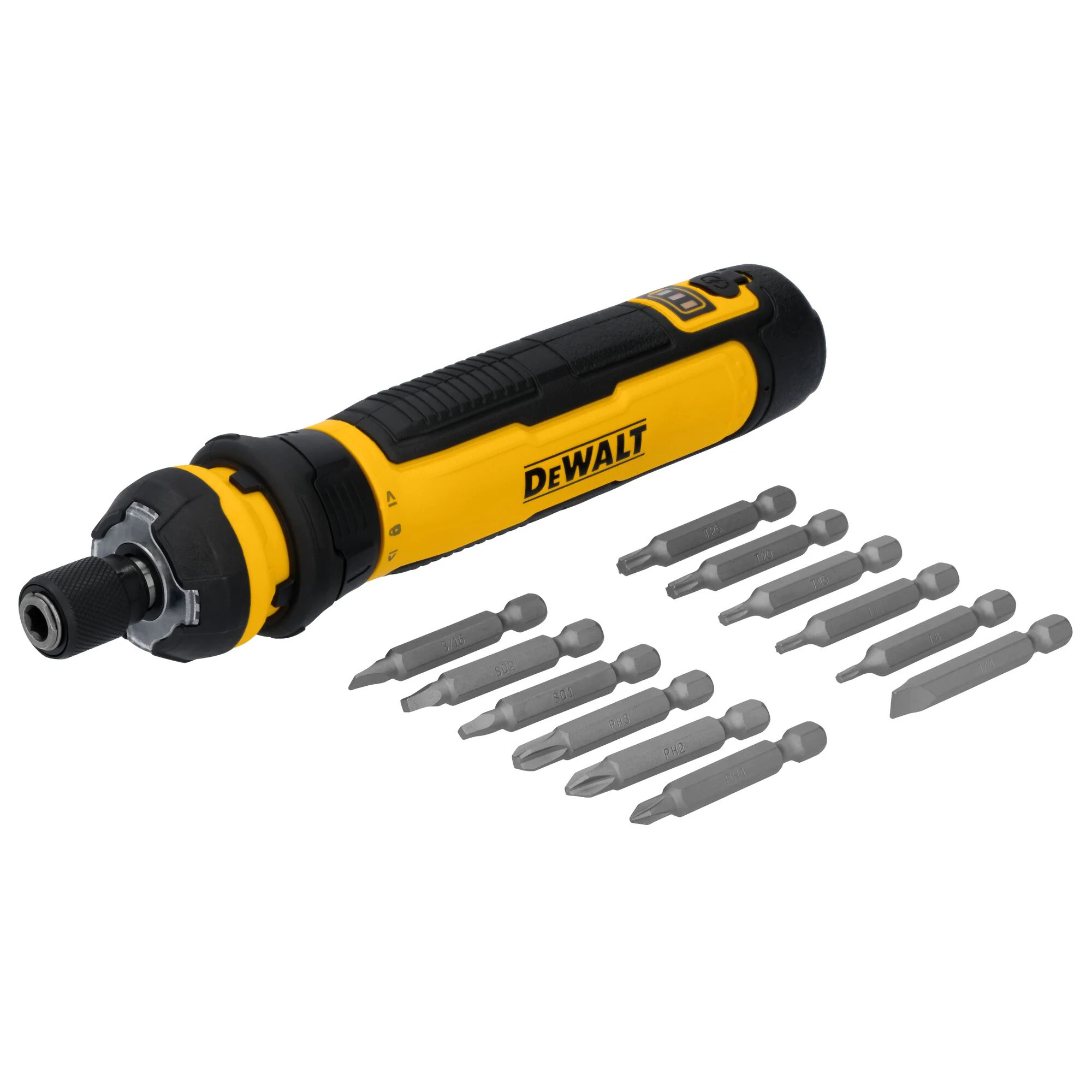 DEWALT FLEXDRIVE 4-volt max 1/4-in Cordless Screwdriver (Battery Included and Charger Included) in Yellow | DWHT66719 | Lowe's