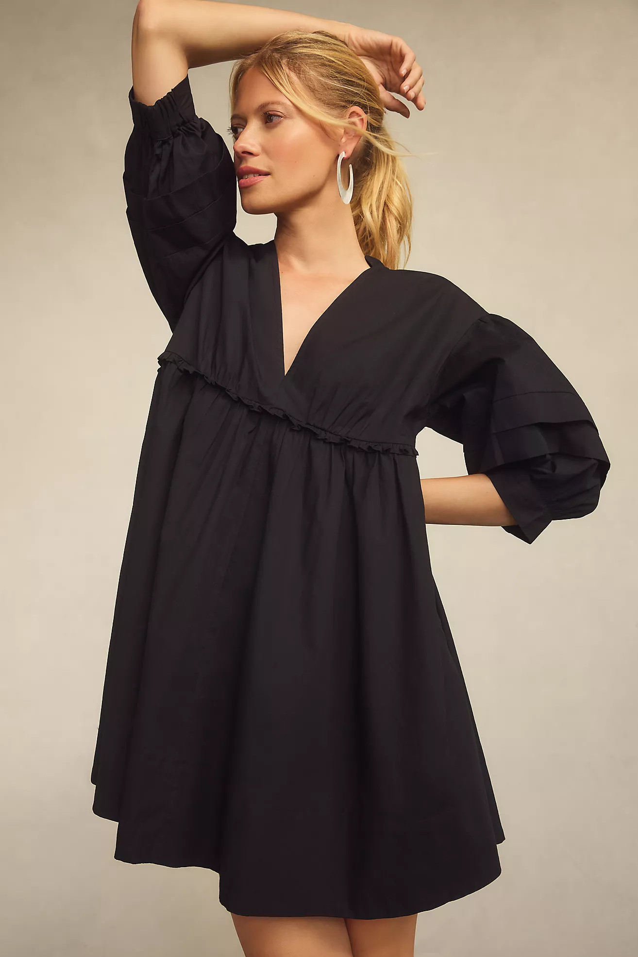 Maeve V-Neck Tunic Dress | Anthropologie (US)
