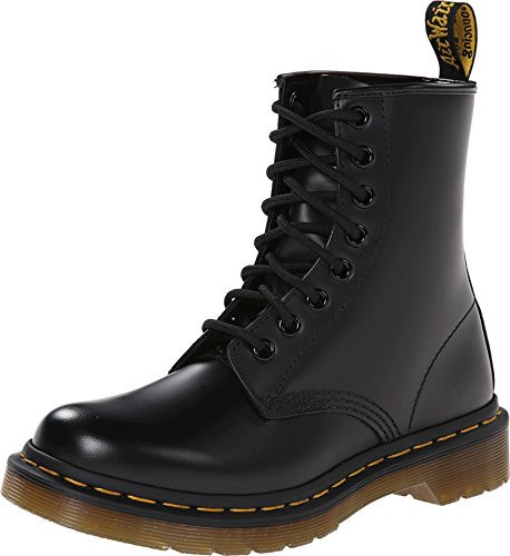Dr. Martens Women's 1460 Smooth Leather 8 Eye Boot, Black, 5 | Amazon (US)