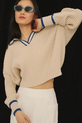 Sancia The Atalie Polo Sweater | Anthropologie (US)