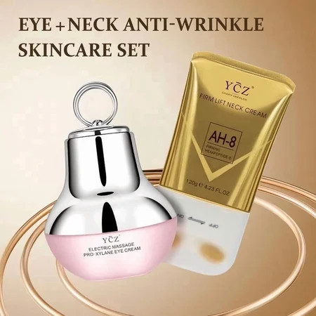 Ycz Eye Cream & Neck Cream Revitalizing Set - Smoothes fine lines, cares for the eyes and neck, moisturizes skin, and deeply nourishes | Walmart (US)