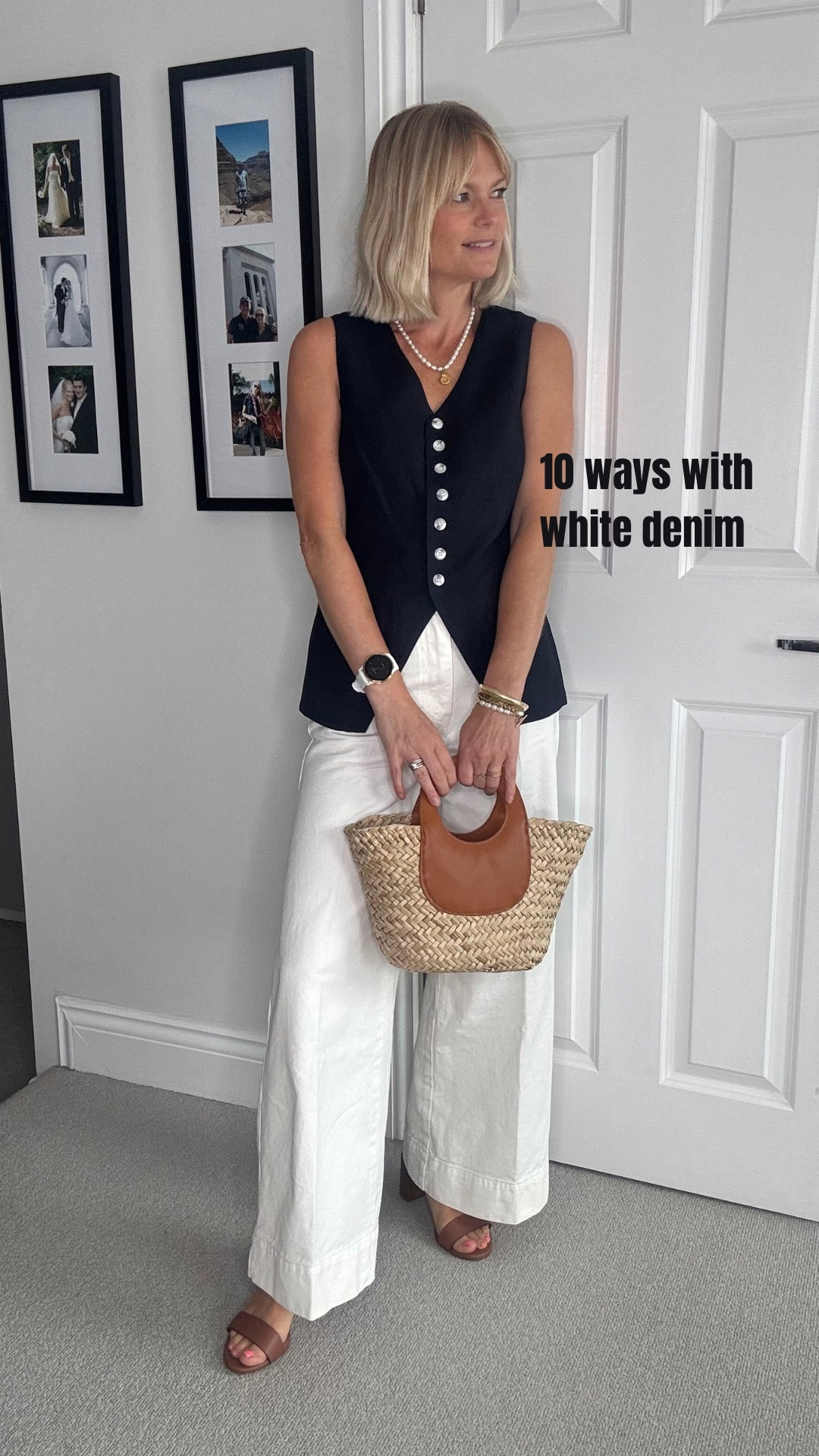 10 ways to wear your white jeans 🤍🤍🤍🤍

A summer staple so here are some outfit ideas for you to wear casually, for evening, smart casual and into the autumn too … one to save and share 📌

Jeans available in 3 leg lengths 🙌🙌
Wearing 6 short
Lovely soft white - not too white not too yellow 

Bags @ameliaroseaccessories 
Jewellery @clea_silk 

#LTKeurope #LTKuk #LTKsummer