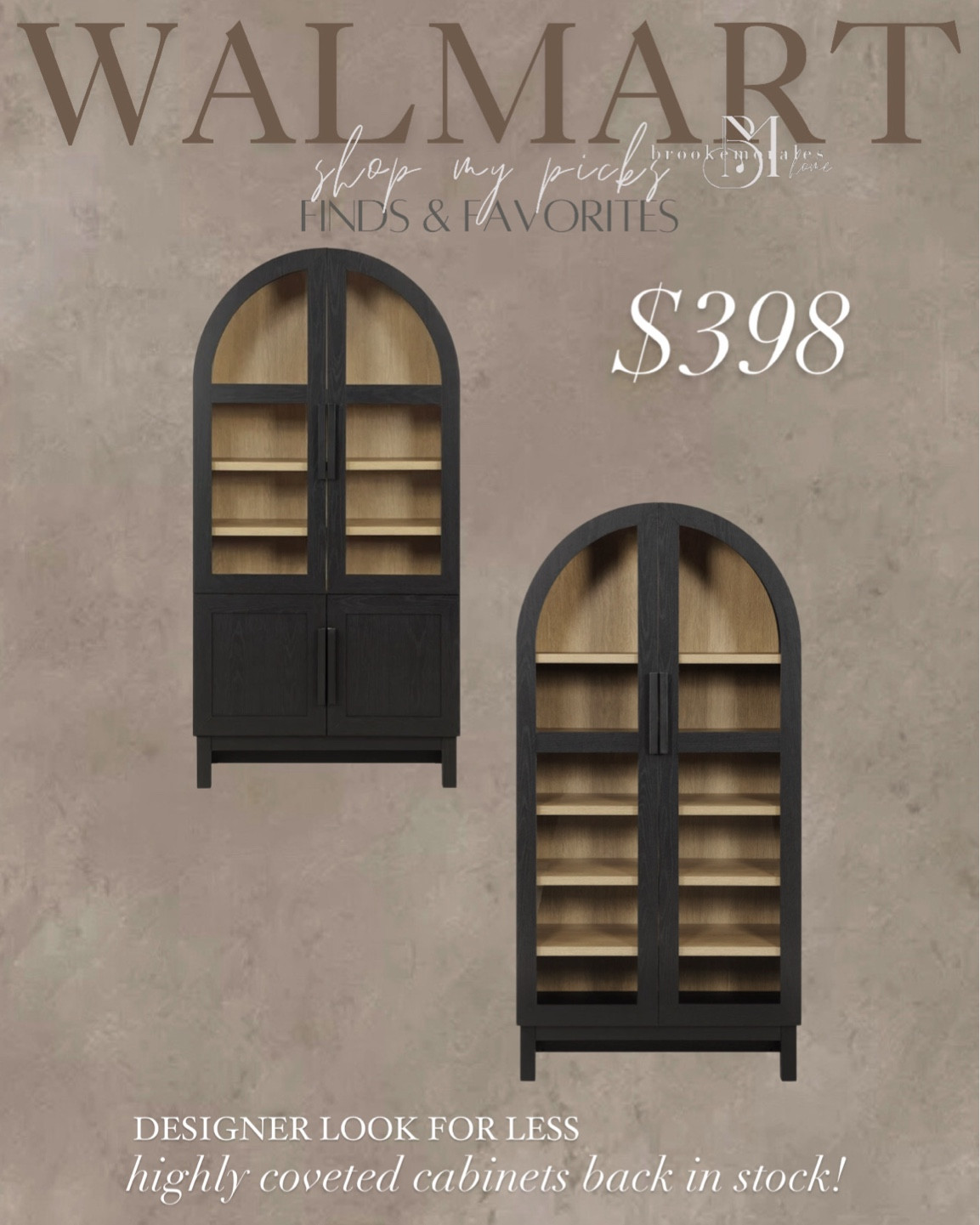 Under $400 designer look for less cabinets back in stock! 🚨 

#LTKStyleTip #LTKSeasonal #LTKHome