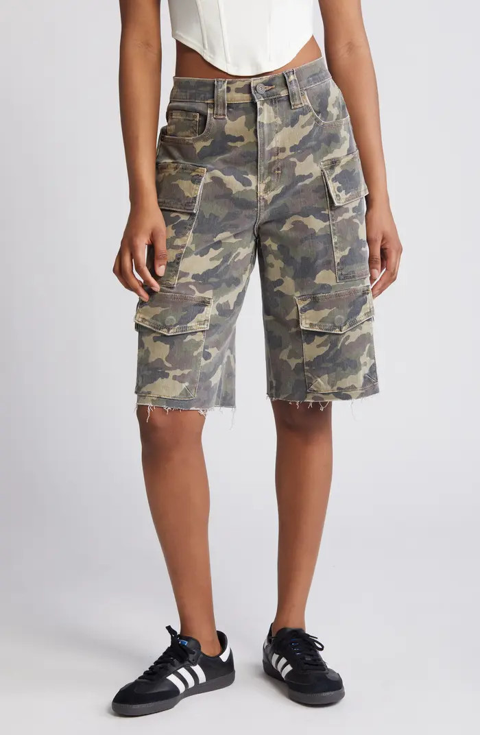 HIDDEN JEANS Camo Baggy Denim Cargo Shorts | Nordstrom | Nordstrom