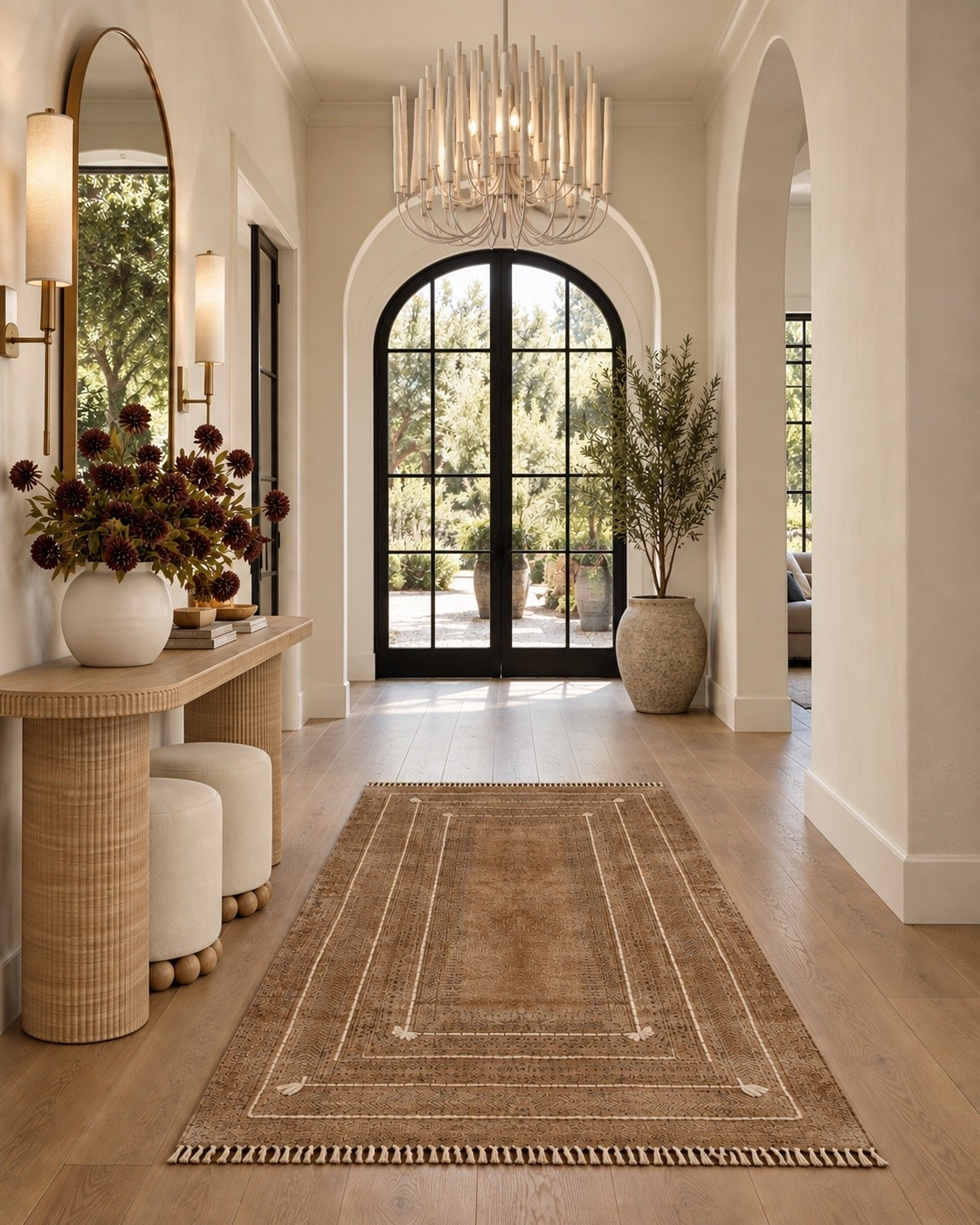 I love this textured entryway inspiration all from Amazon! This gorgoeus faux travertine console makes a statement in any space, and I love how effortlessly elevated it feels with these simple accessories.

#LTKHome