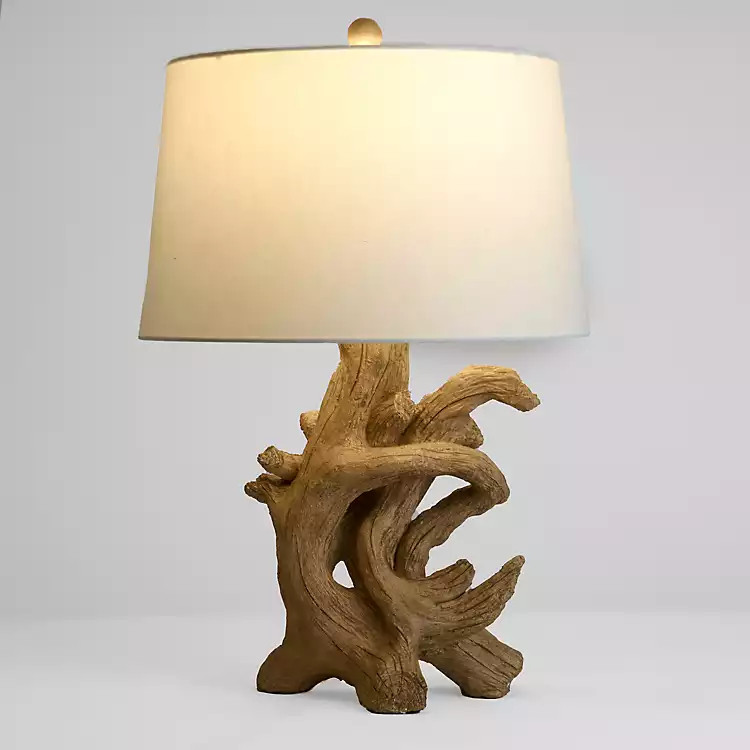 New! Faux Driftwood Table Lamp | Kirklands