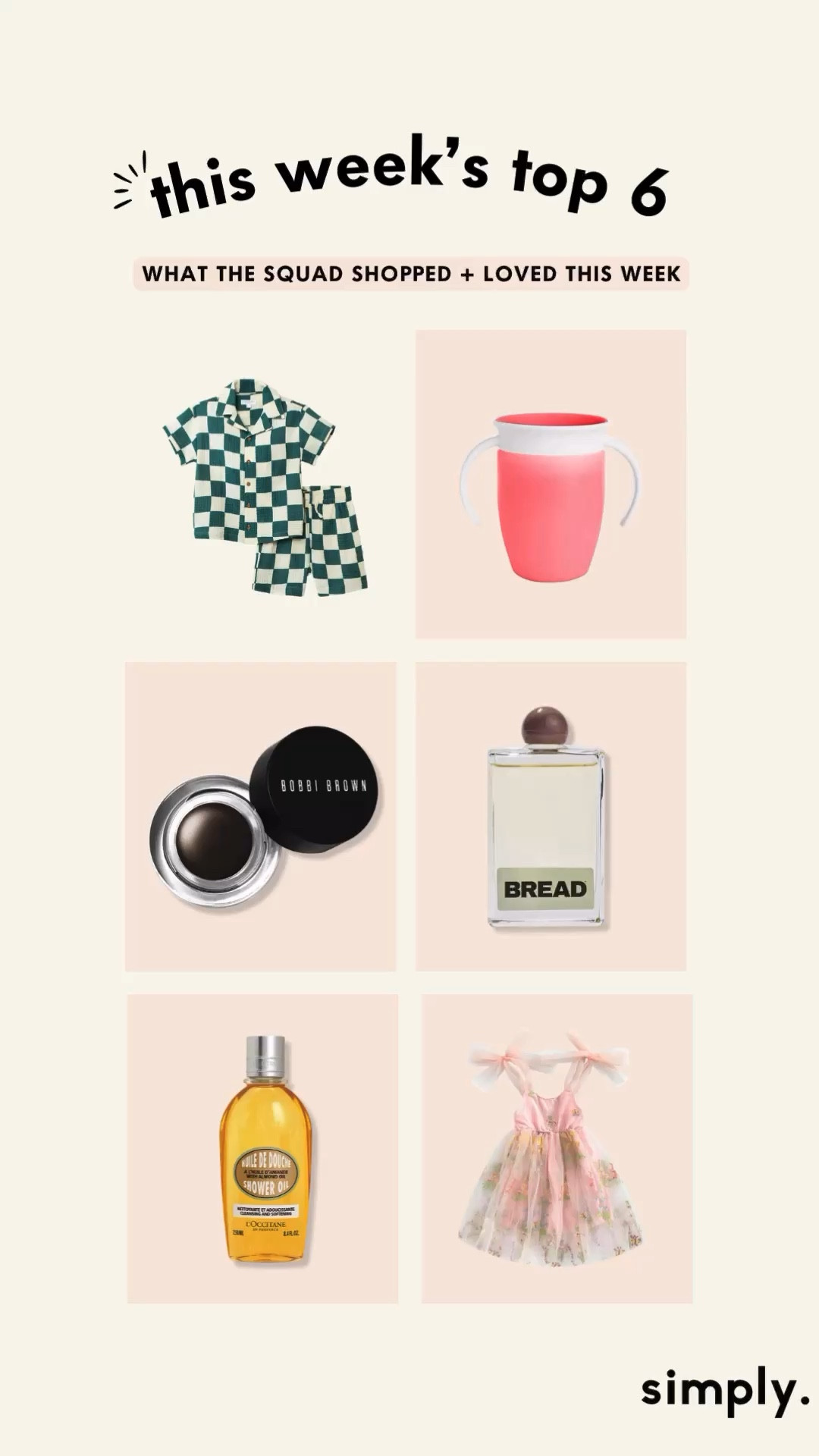 ICYMI: These are the top 6 products our squad shopped & loved this week! ✨

Target Toddler Boy Checkered-Button Set, Munchkin Trainer Cup, Bobbie Brown Gel Eyeliner, Musuos Floral Tutu Dress, L’Occitane Almond Shower Oil, Bread Beauty Hair Oil

#LTKxUlta

#LTKbeauty #LTKkids #LTKxTarget