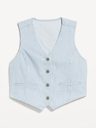Button-Front Jean Vest | Old Navy (US)