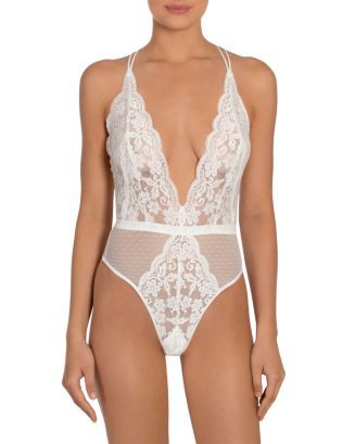 In Bloom by Jonquil Stretch Mesh Lace Teddy Back to Results -  Women - Bloomingdale's | Bloomingdale's (US)