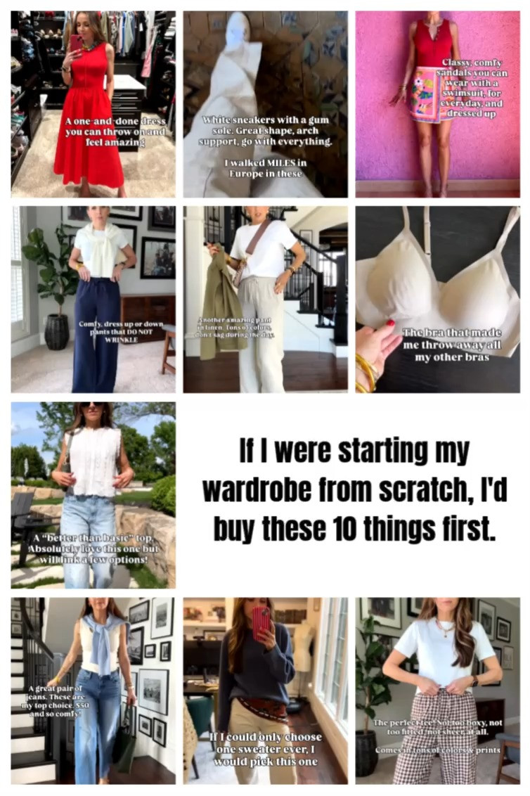 If I were starting my wardrobe from scratch, I'd buy these 10 things first! Classic pieces you can mix and match. 

 #LTKdayinmylife #LTKgrwm #LTKootd