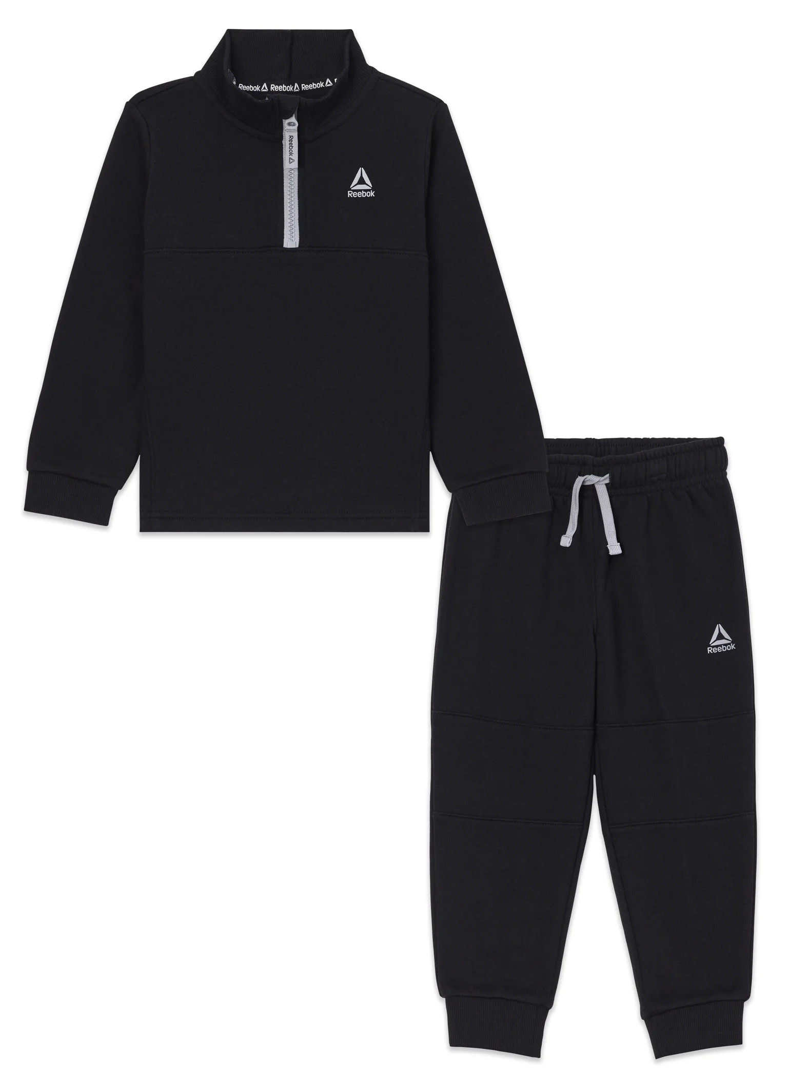 Reebok Toddler Unisex Half Zip Pullover and Jogger Set, 2 Piece, Sizes 12M-5T | Walmart (US)