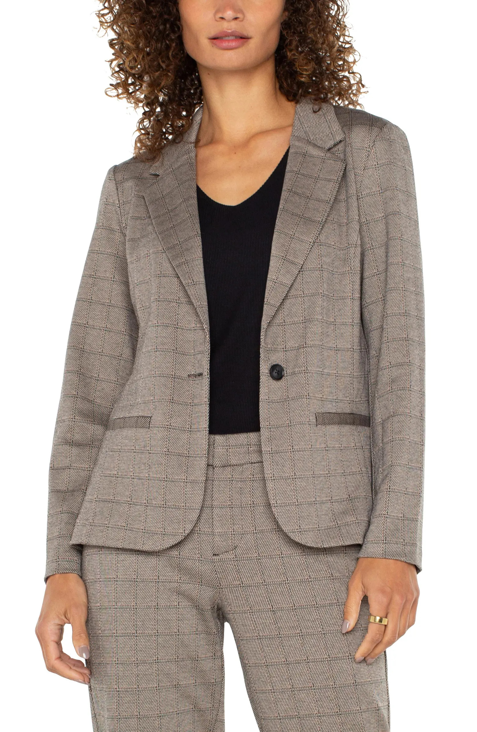 Plaid One-Button Blazer | Nordstrom
