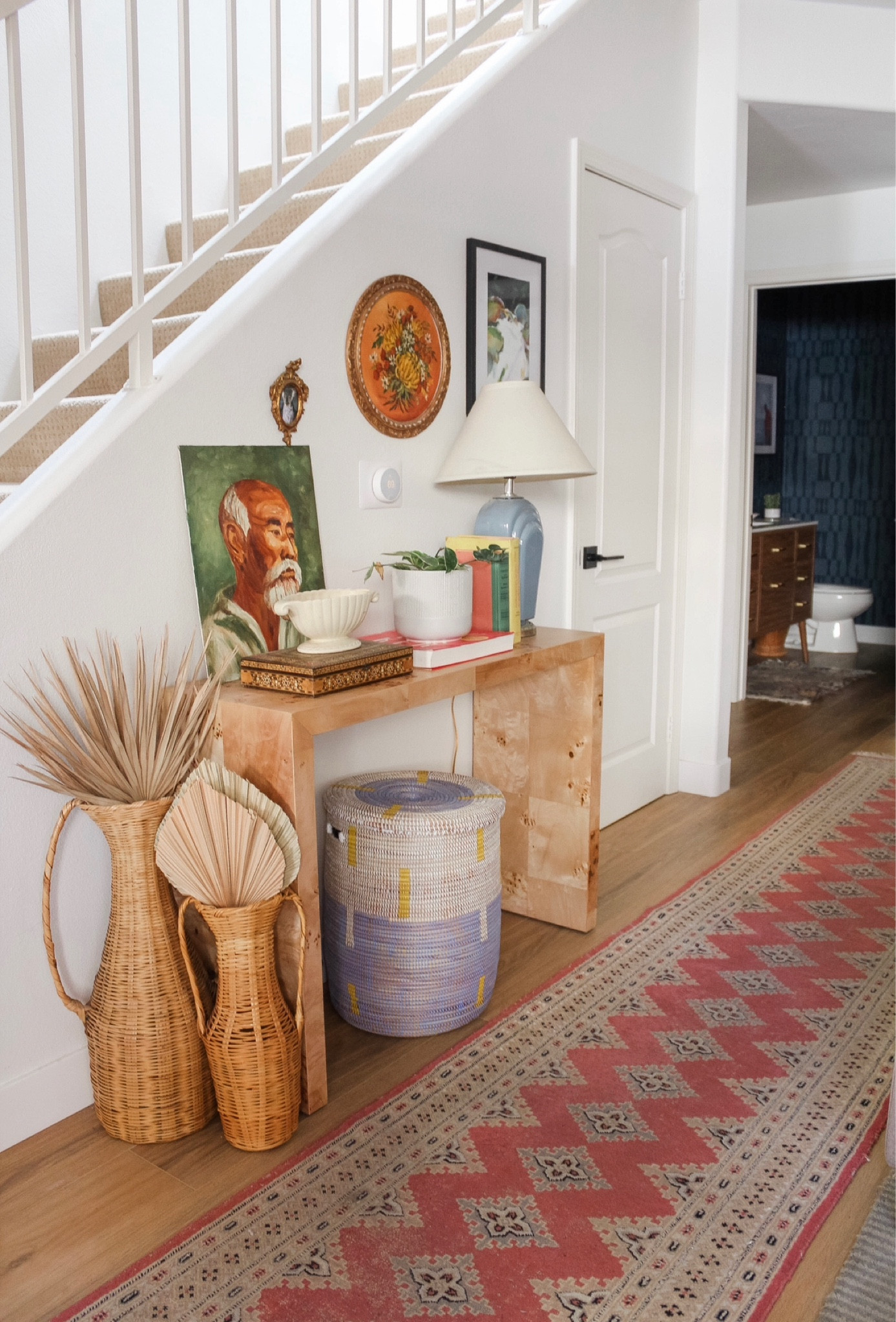 My entryway console styling! I love this Studio McGee x Threshhold console table! It is perfect for tying the darker and lighter wood tones in our furniture together! 

Studio McGee decor, target decor, organic modern, eclectic decor, vintage decor #ltkdecor #ltktarget

#LTKhome #LTKFind #LTKstyletip
