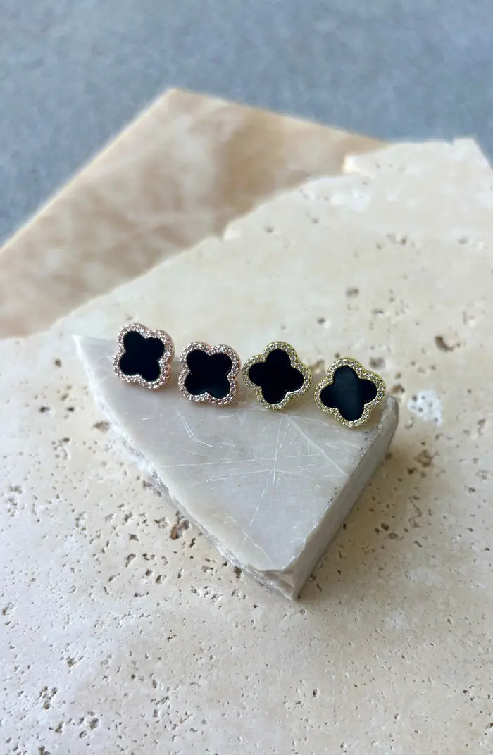 CZ Clover Stud Earrings | Nordstrom Rack