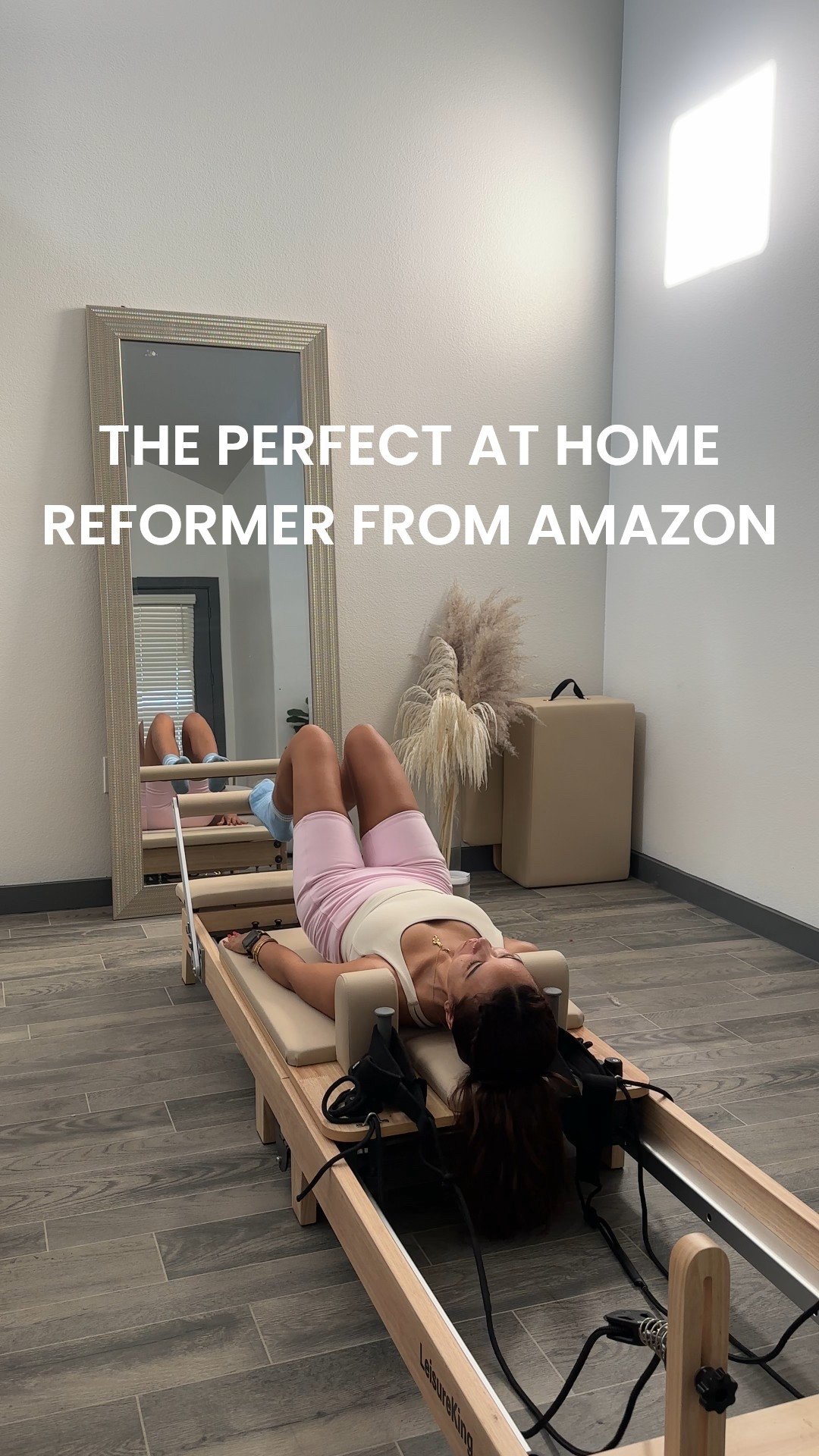 The perfect at home Pilates reformer fr Amazon 🩷 #pilates #pilatesreformer #pilatesoutfit

#LTKHome #LTKActive