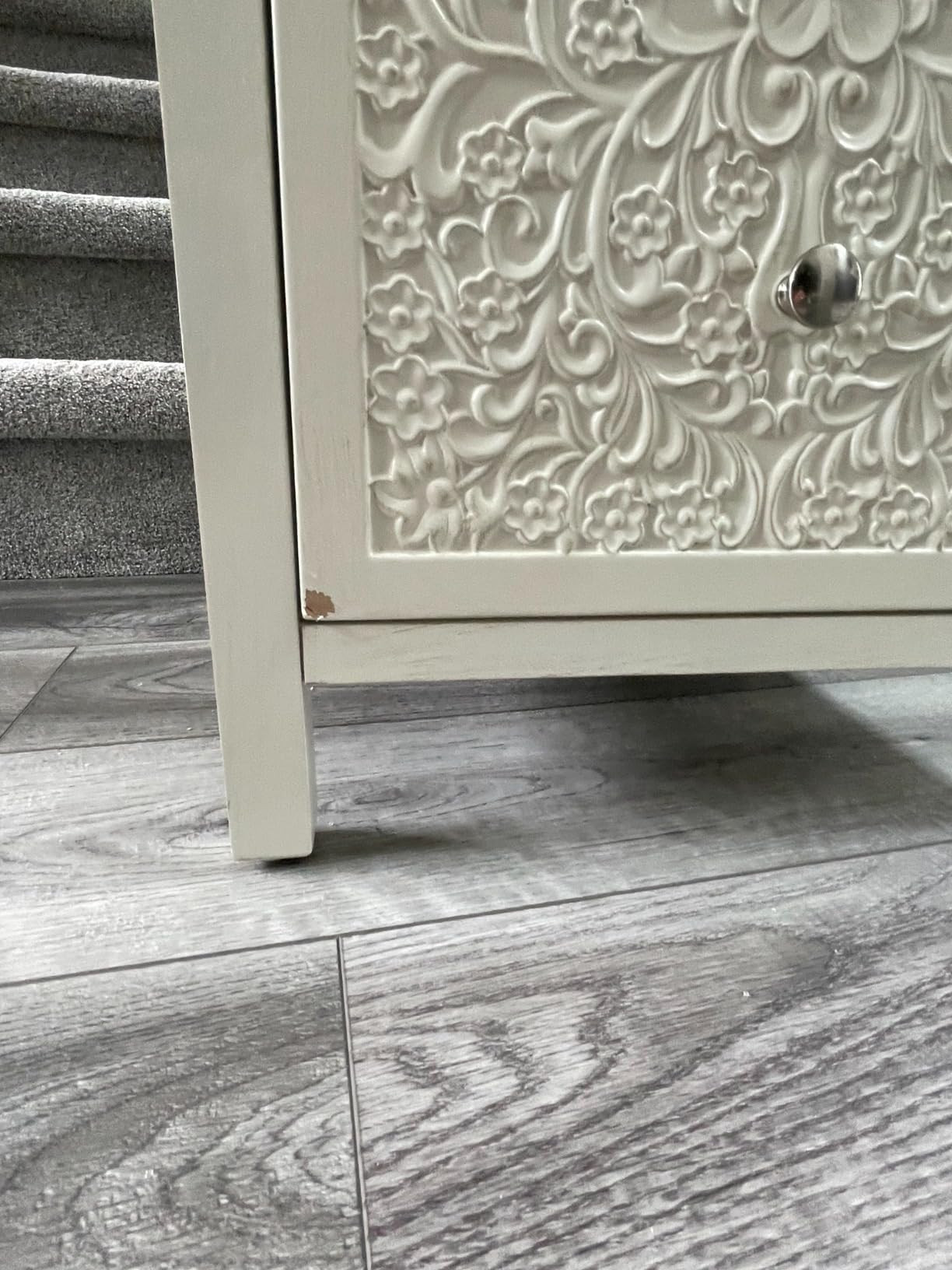 3-Drawer Fully-Assembled Flower Motif Dresser for French Country, Farmhouse, Modern, Rustic Style... | Amazon (US)