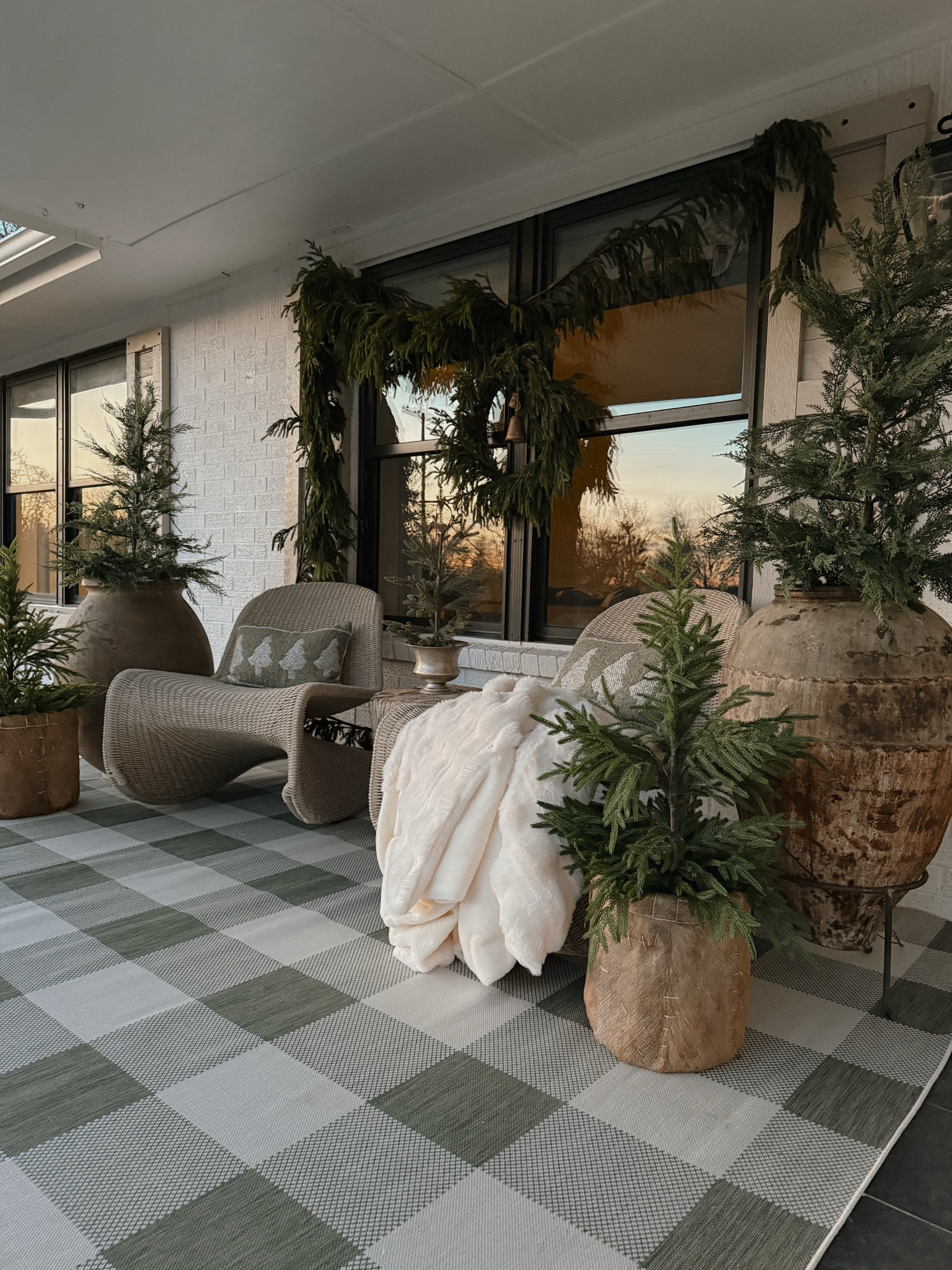 Christmas porch! Use code BF25 for 25% more off at boutique rugs  

#LTKCyberWeek #LTKWatchNow #LTKHoliday